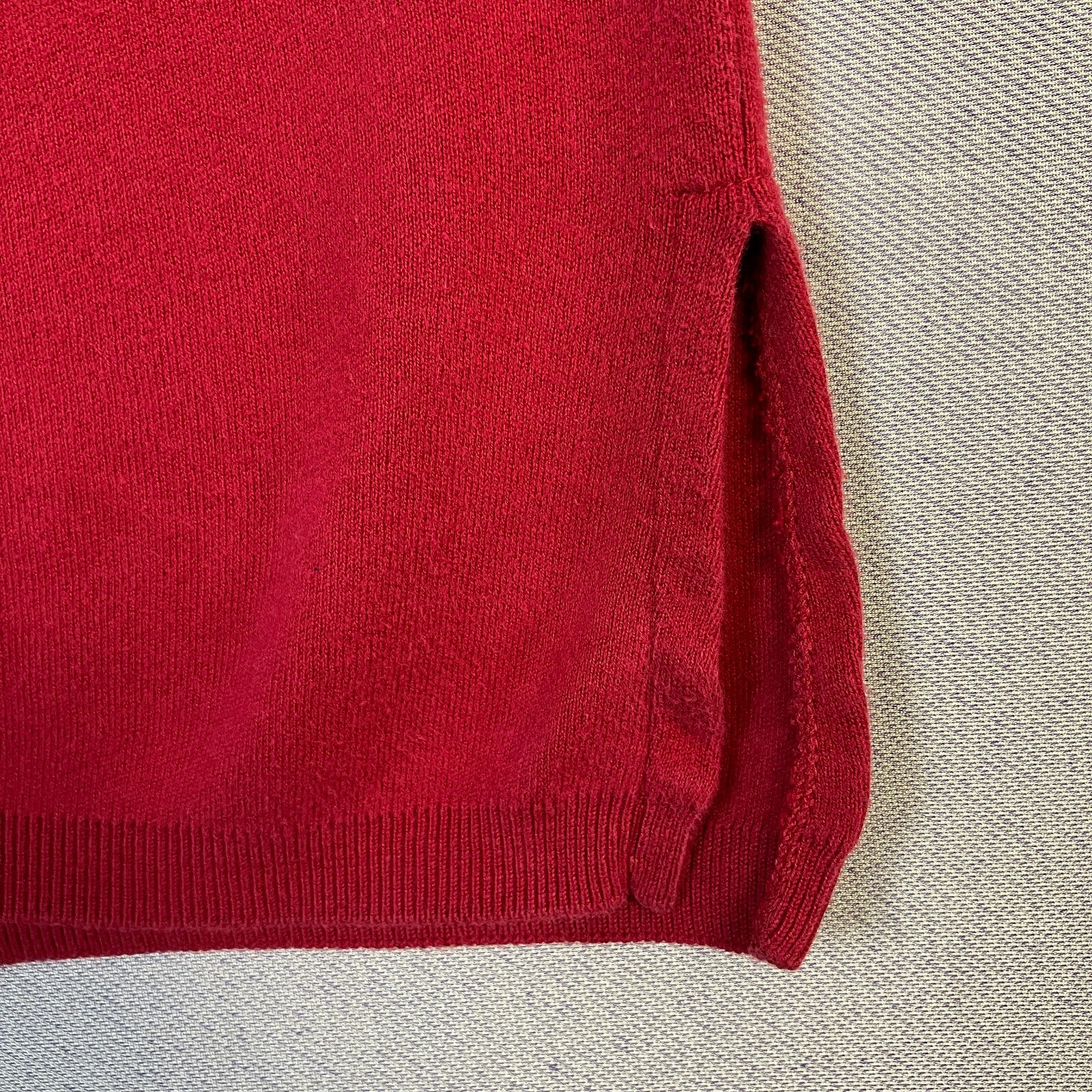 Vintage Moda Int’l Red Knit Vest Size S Made In USA 80s 90s