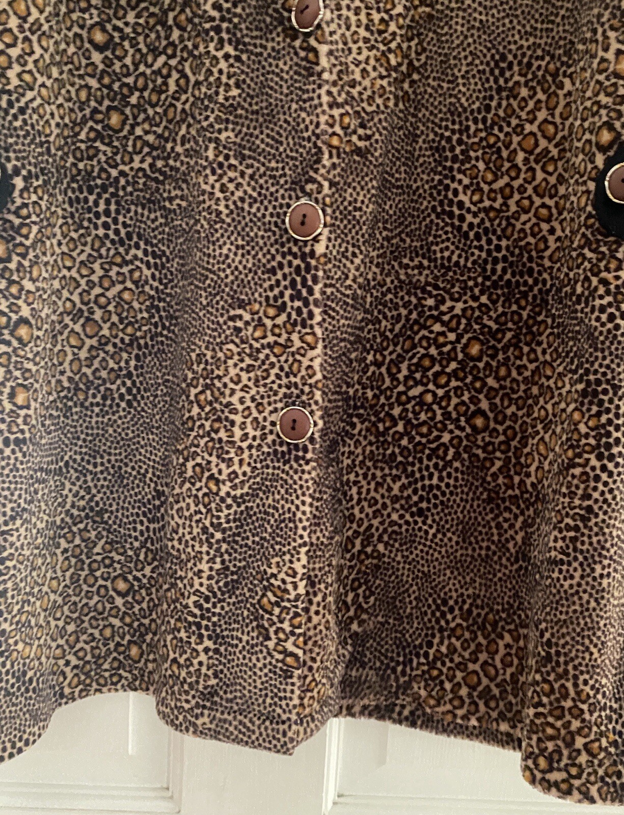 Vintage animal print swing oversized coat jacket soft L-XL perfect condition