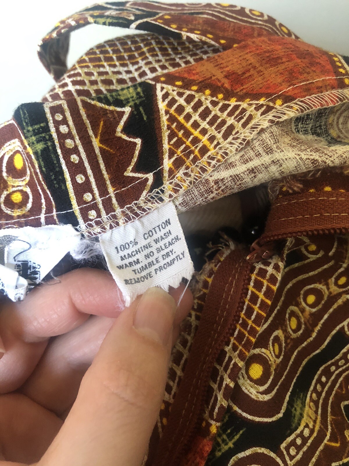 1960’s Mid Century Tribal Print Maxi Skirt