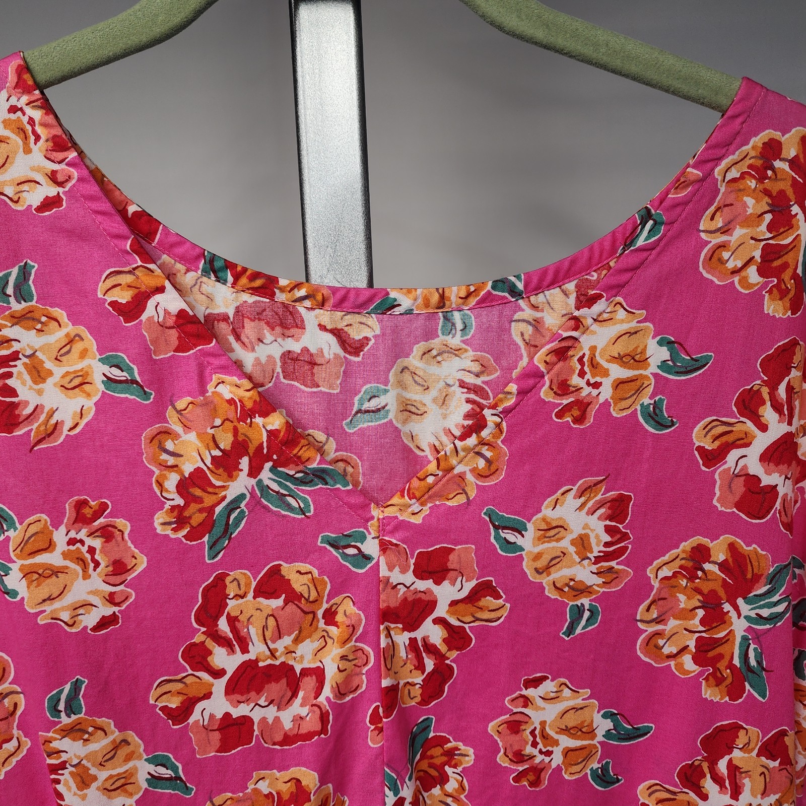 Vintage Laura Ashley Pink Floral Prairie Midi Dress Cottagecore UK 12 US 10