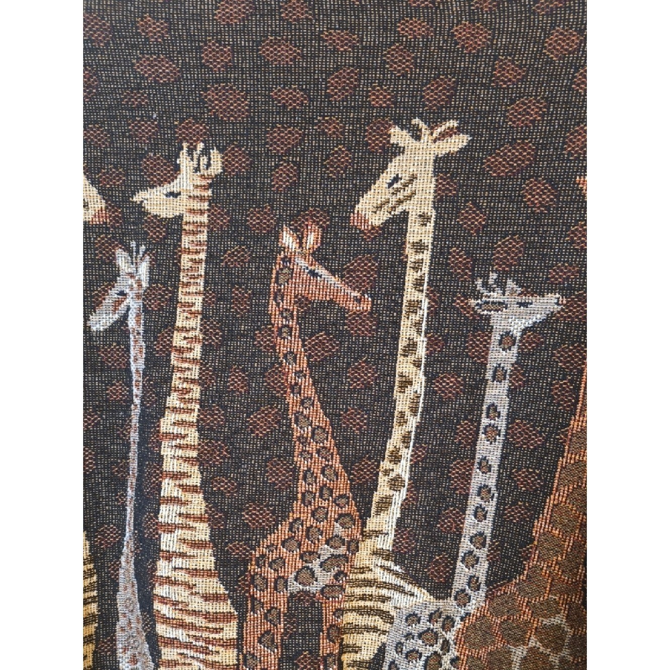 Painted Pony Vintage Giraffe Tapestry Women’s Jacket Brown Multi Size Large