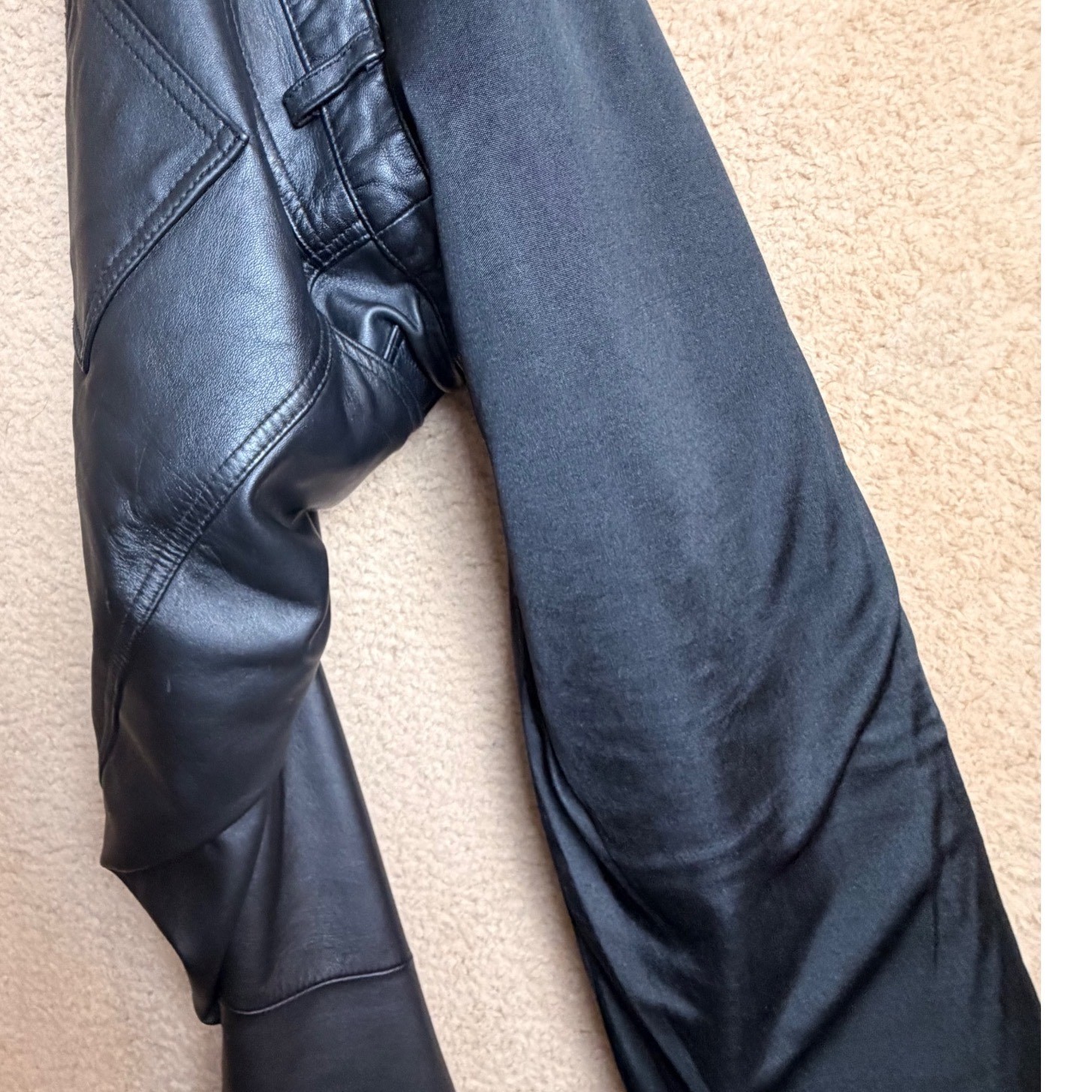 Vintage Neiman Marcus Exclusive Black Leather Bootcut Pants Women’s 12 Y2K