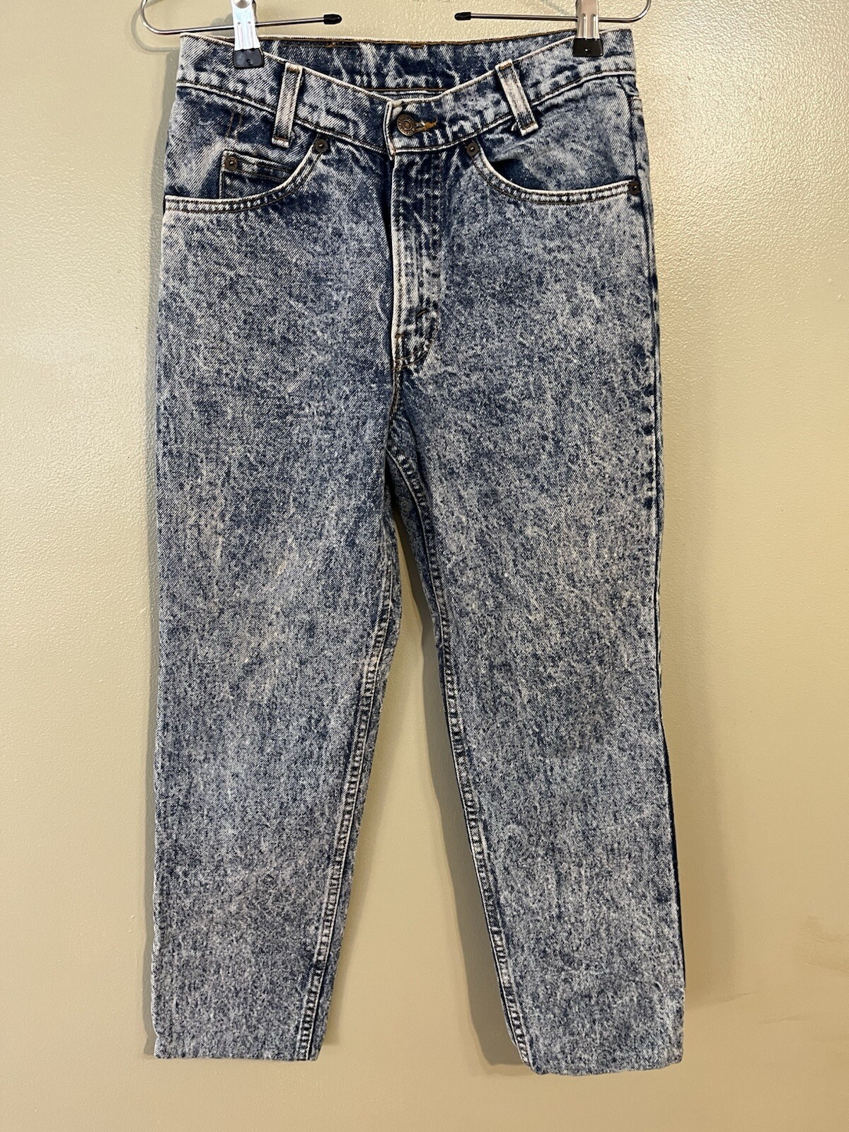 Levi’s Vintage 80s Student Acid Wash Womens Jeans Orange Tab Made In USA Sz 29