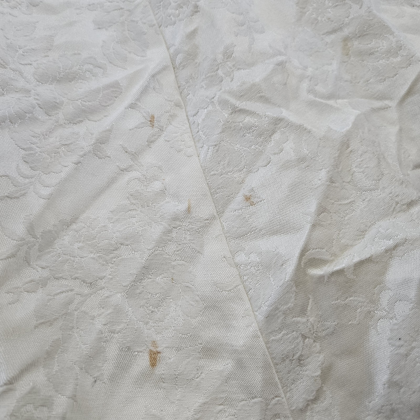 Vintage Jessica McClintock Gunne Sax Cream Floral A-Line Dress with Applique…