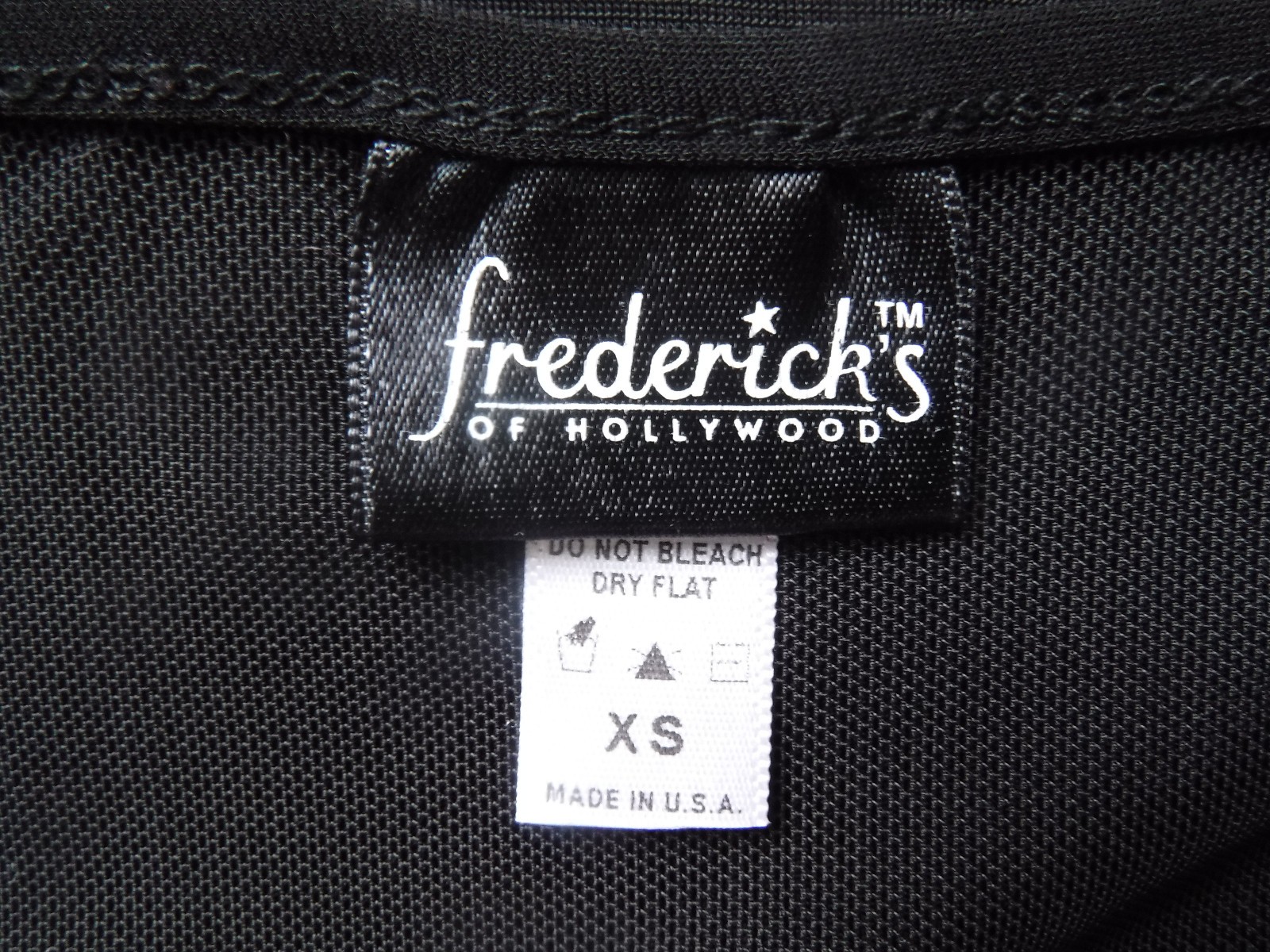 VTG FREDERICKS of HOLLYWOOD Super Sexy!! BodyCon Mini Dress w/Sheer Mesh XS New