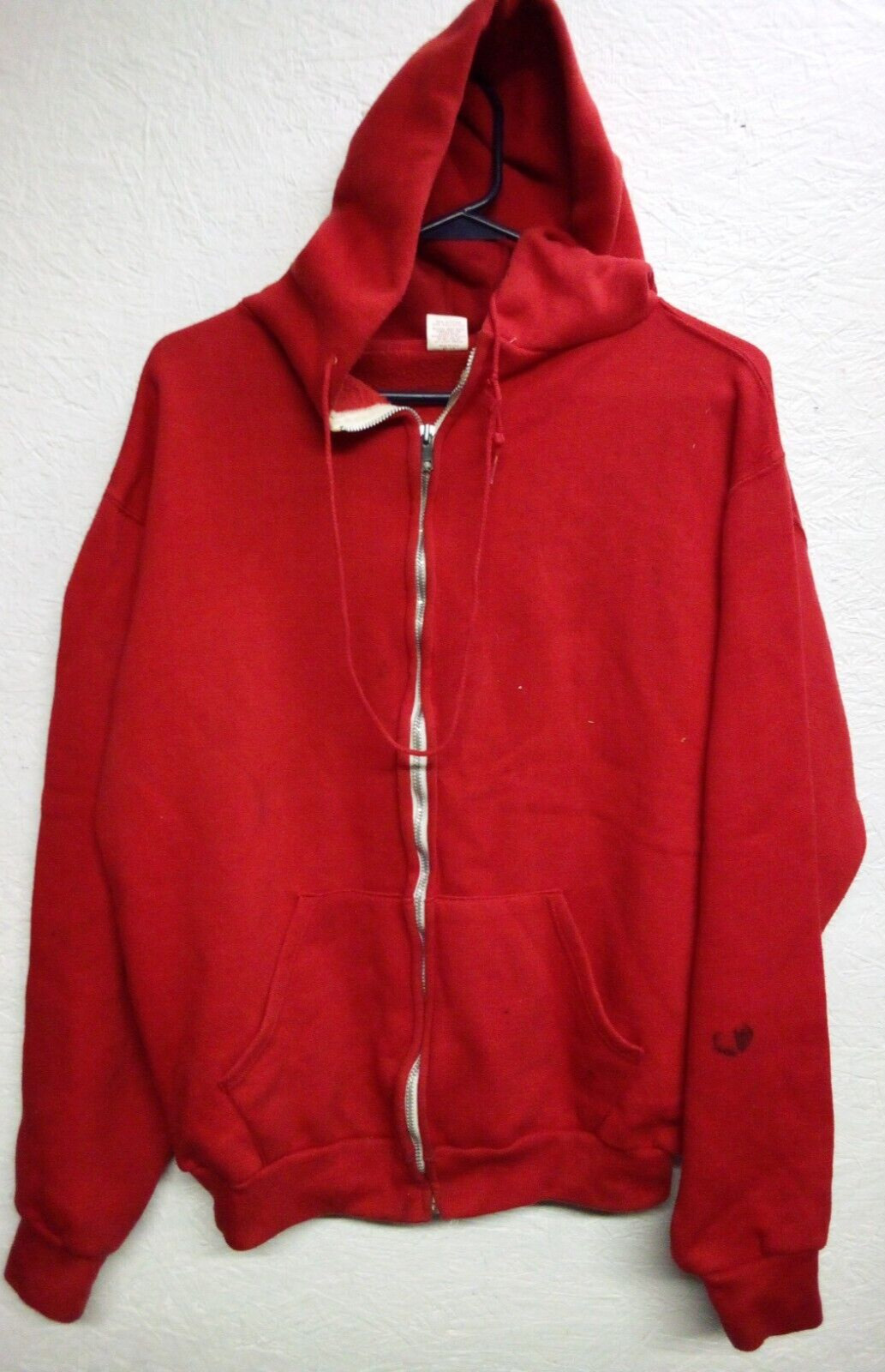 VTG 80s-90s RUSSELL ATHLETIC ZIPPER HOODED SWEATSHIRT HOODIE SZ XL USA