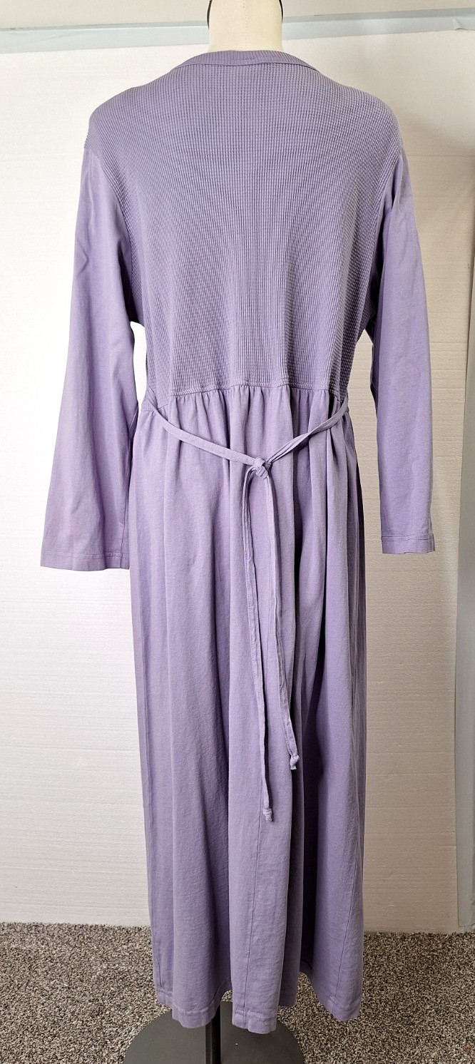 Vtg 90s C2W Cotton To Wear Woman’s Size 2X Purple Long Sleeve Stretch Dress