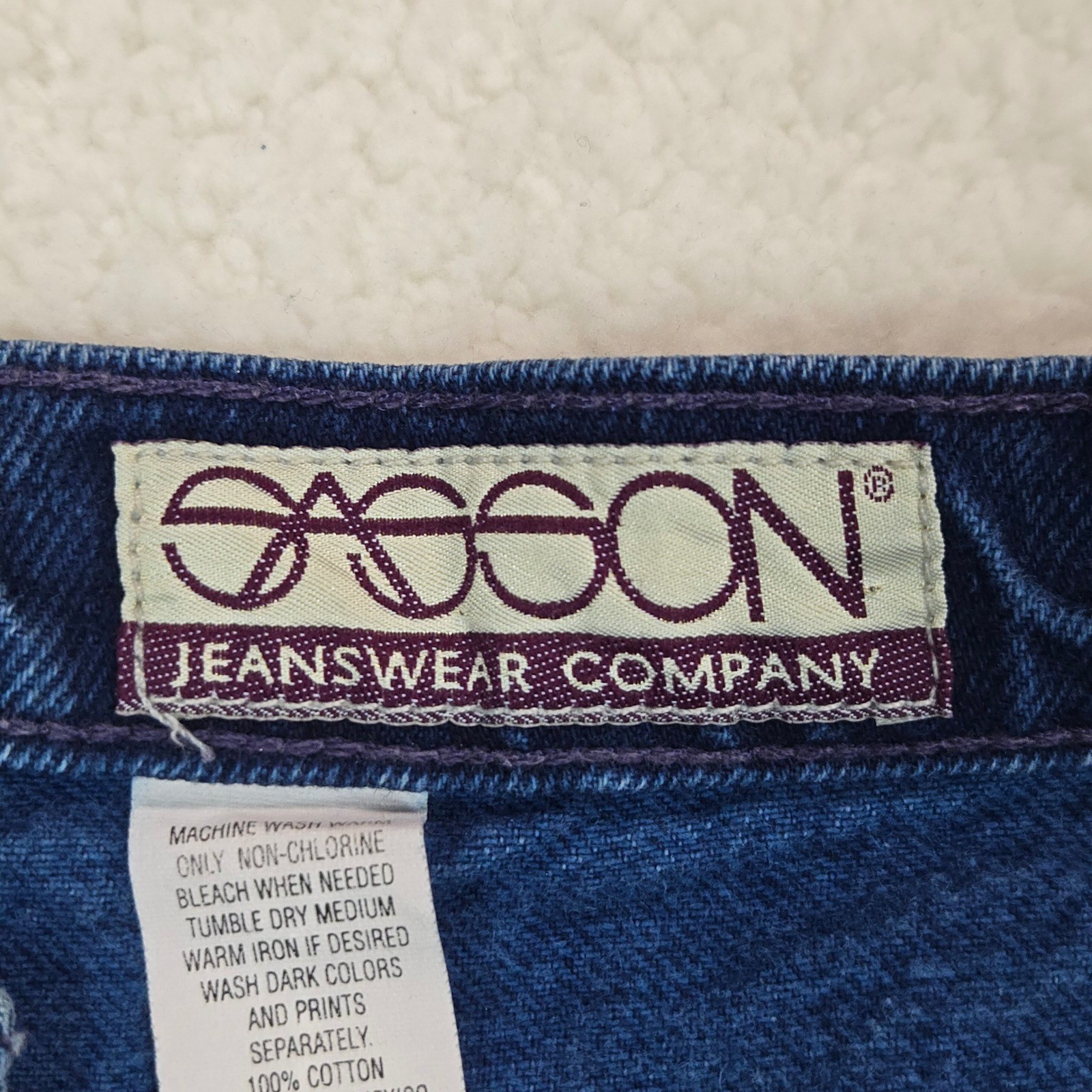 Sasson Mom Jeans Womens 30 Dark Blue High Waisted Tapered Leg Vintage 90s Cotton
