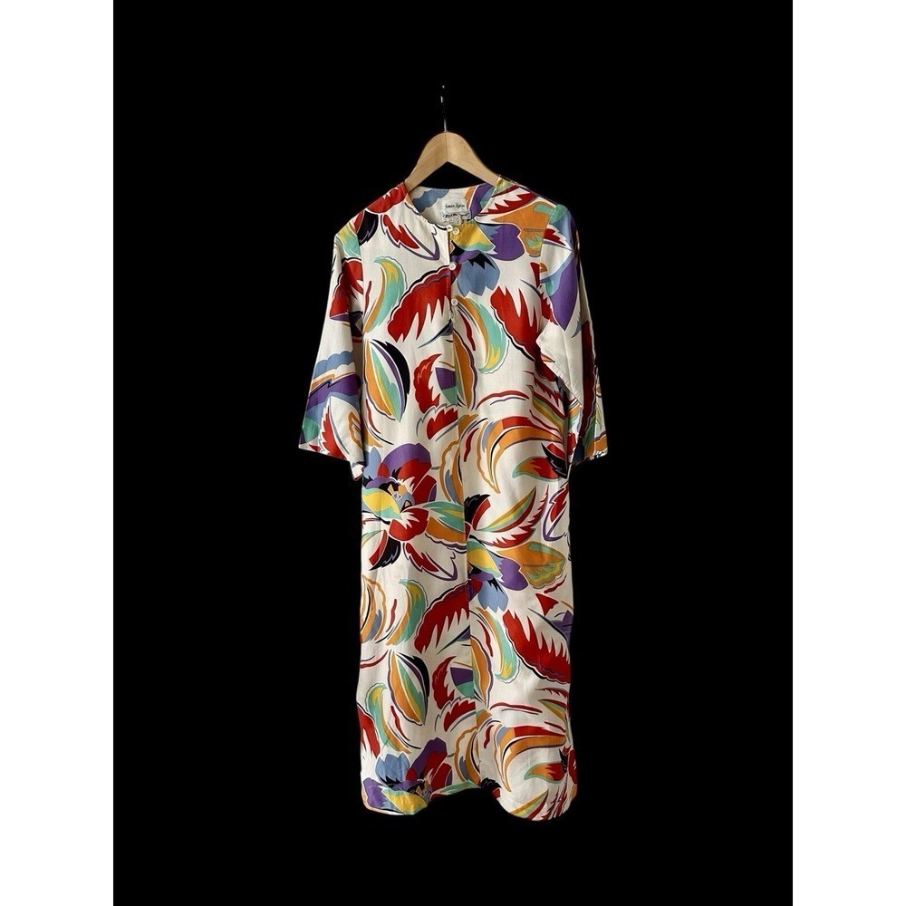 Vintage 80’s Neiman Marcus Tori Richard Dress Sz 8/9 Bohemian Floral Pattern