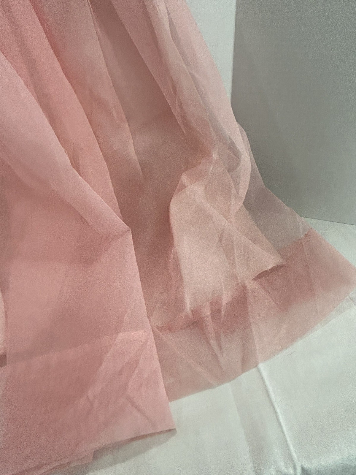 Vintage 1960’s (?) Woman’s Pink Lace And Tulle Party Dress By Semitee N