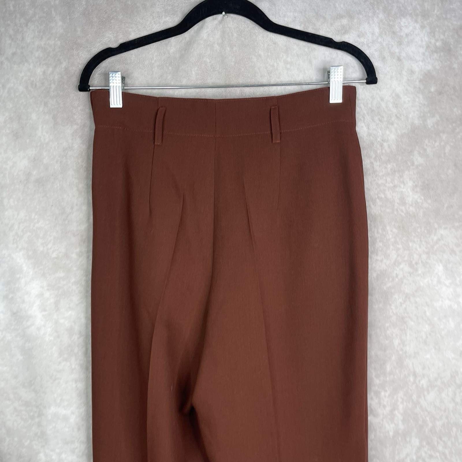 Vintage Seeler High Waist Cuffed Pleated Trousers W. Germany 50’s In Brown 38