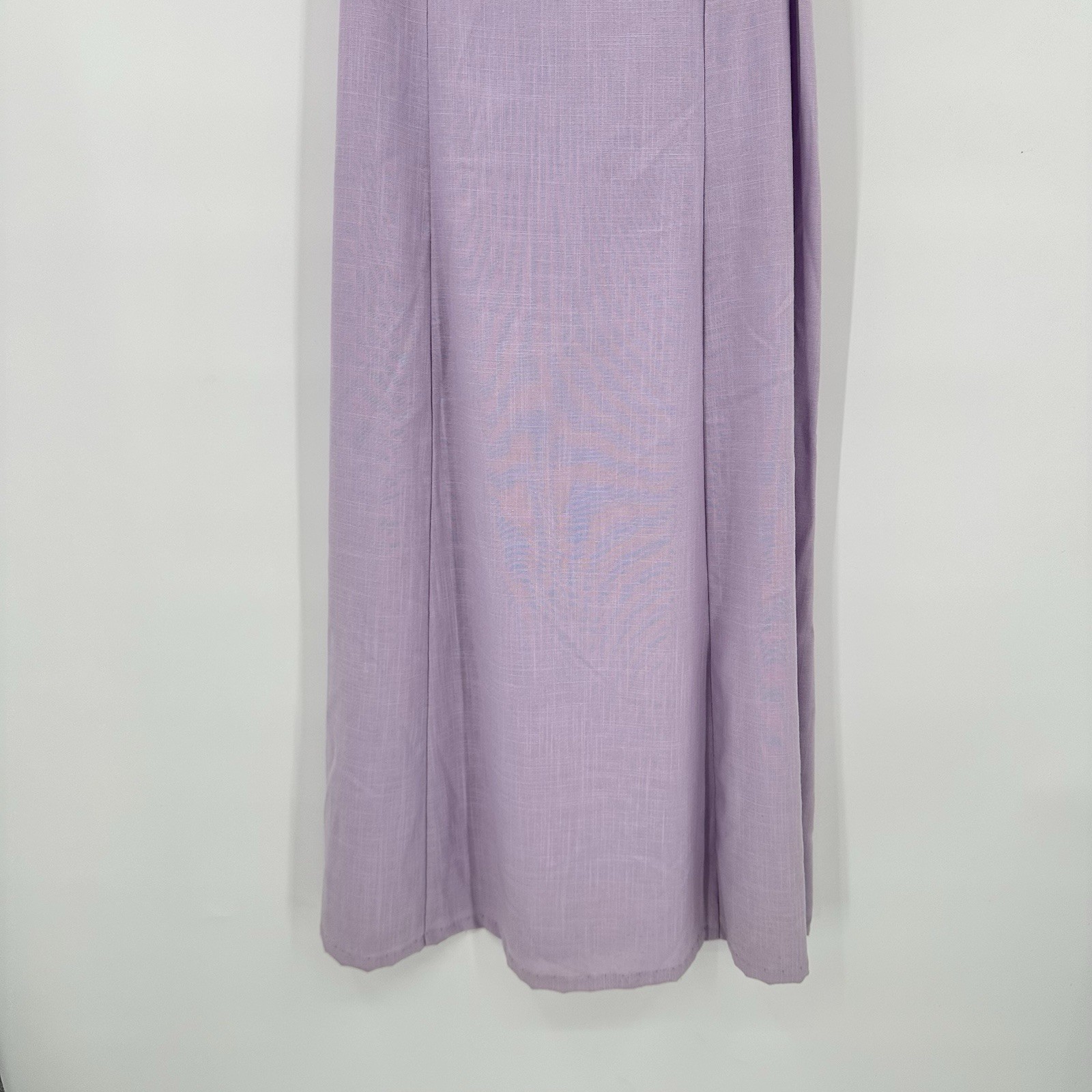 vintage 70S LILAC MIDI DRESS sundress LARGE cottagecore soft feminine twee