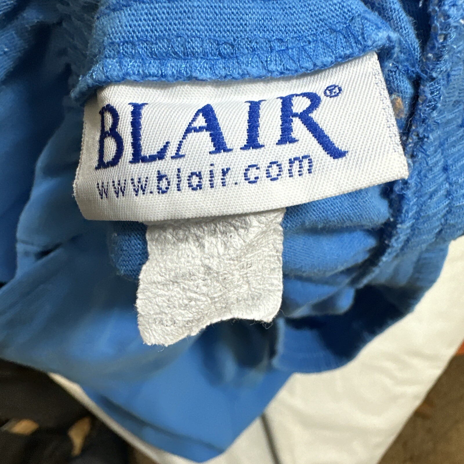 Vintage Light Blue Stretch Waste Capri Pant Two Pockets Blair Size Small