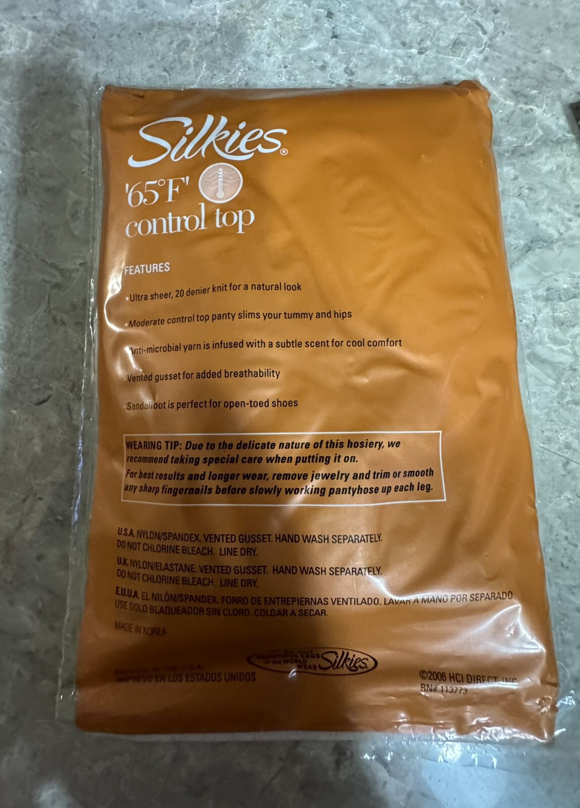 VINTAGE SILKIES 65 CONTROL TOP PANTYHOSE! SIZE X-TALL. NUDE. NEW!