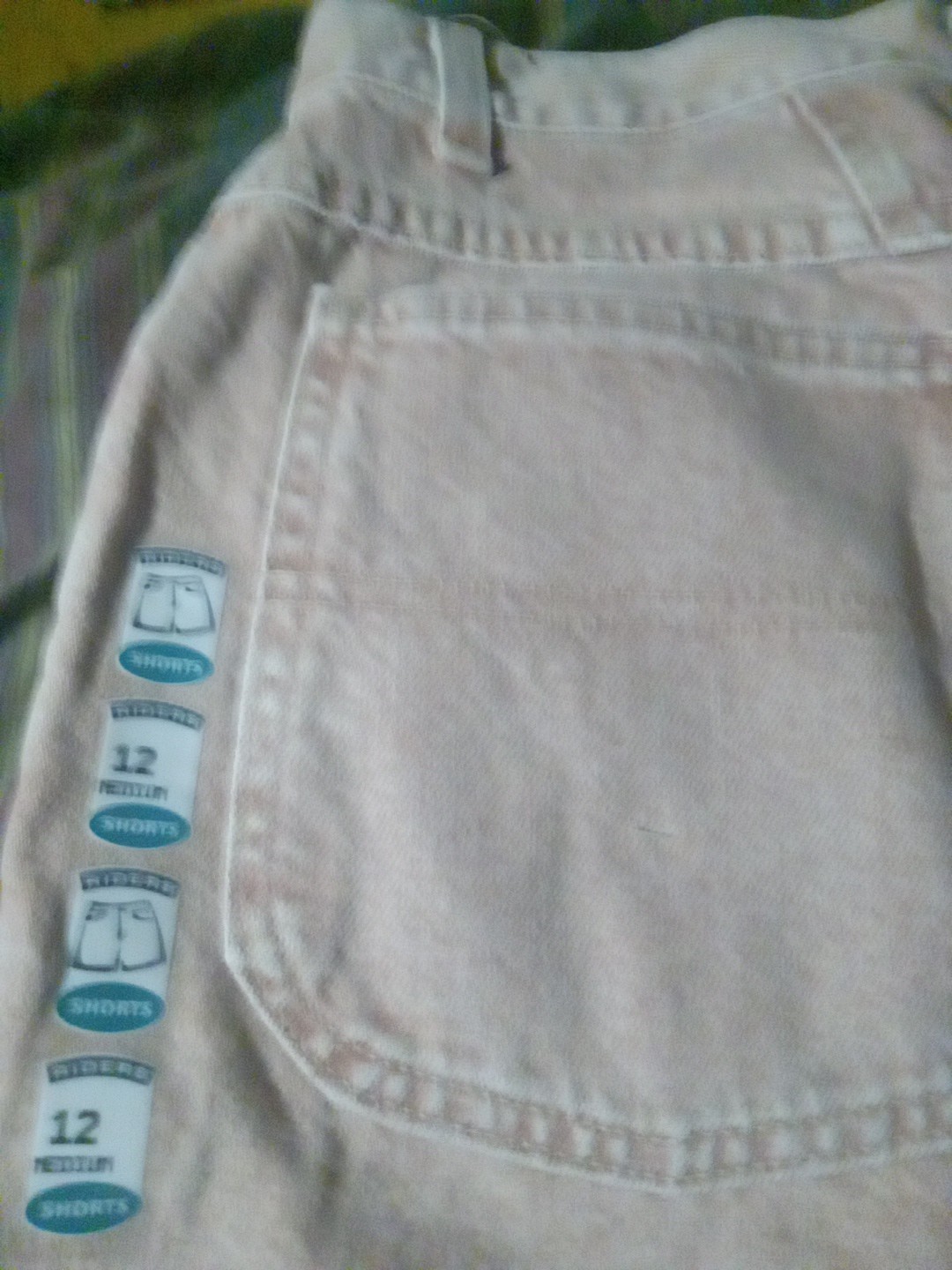 Med 14 Riders Denim Shorts Misses Original Lee Paprika Color (Pink) VTG Y2K New