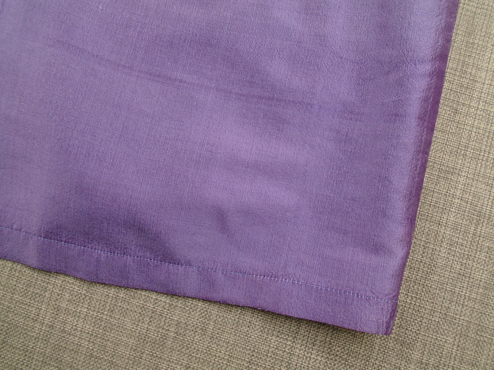 Silk Thai 100% Silk Shirt Short Sleeve Button Up XXL Purple