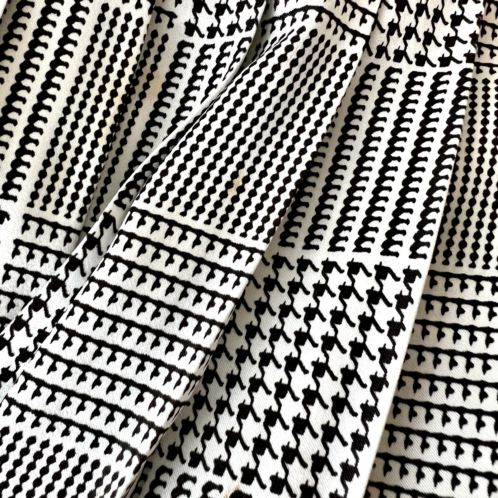 Vintage KASPER for ASL Houndstooth 2 Piece Pleated Skirt Set—SZ. 6/7