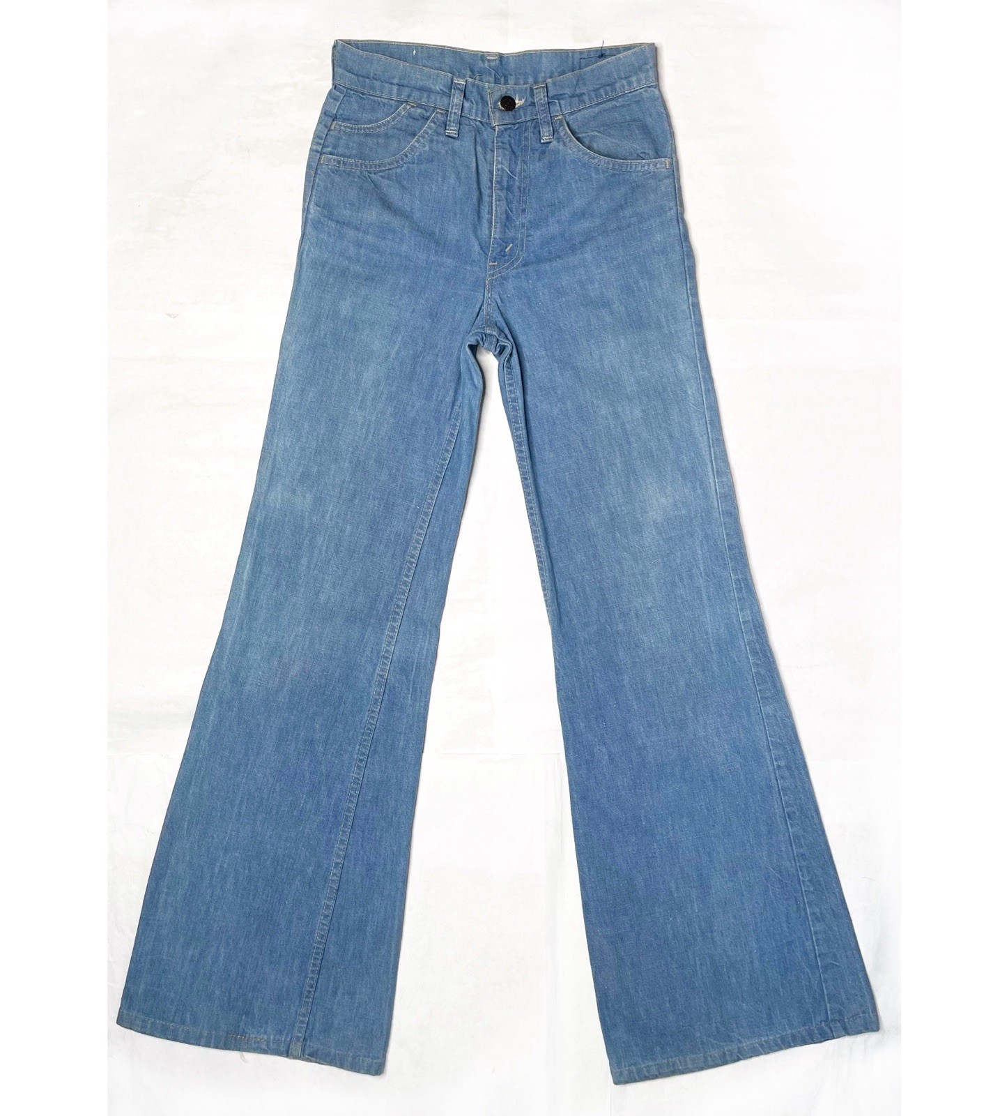 【RARE】Vintage 1978 Levi’s ✤ Fresh Produce Bell Bottom Orange Tab Jeans Fit 27×32