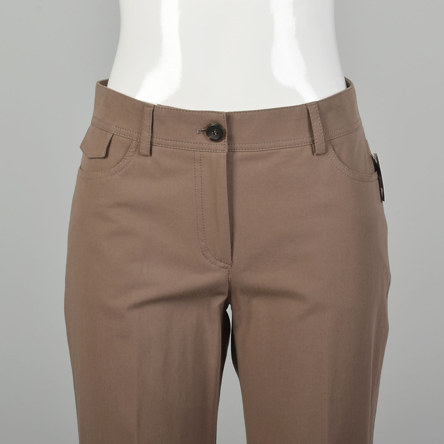 Small Brunello Cucinelli Capri Pants Pleated Tapered Leg Designer Bottoms VTG