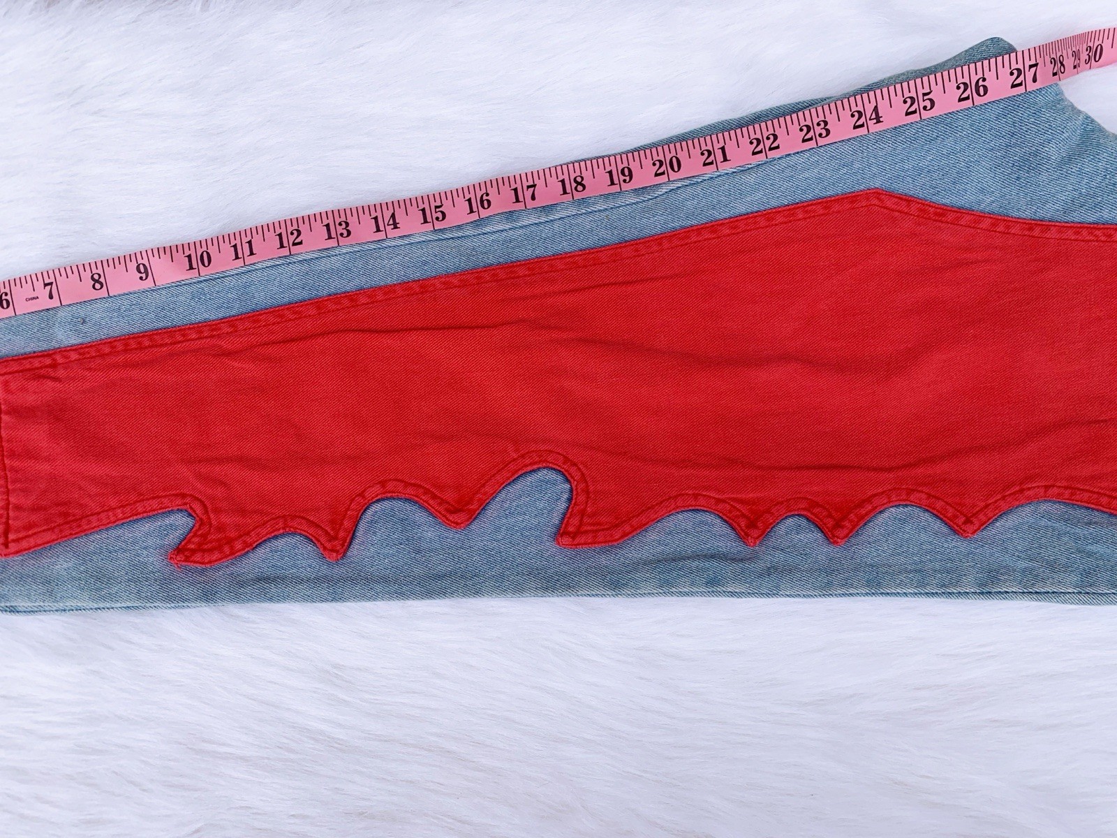 Vintage 1980’s Grunge Goth Rock Tapestry Women’s Cowboy ZANADI Jeans Festival