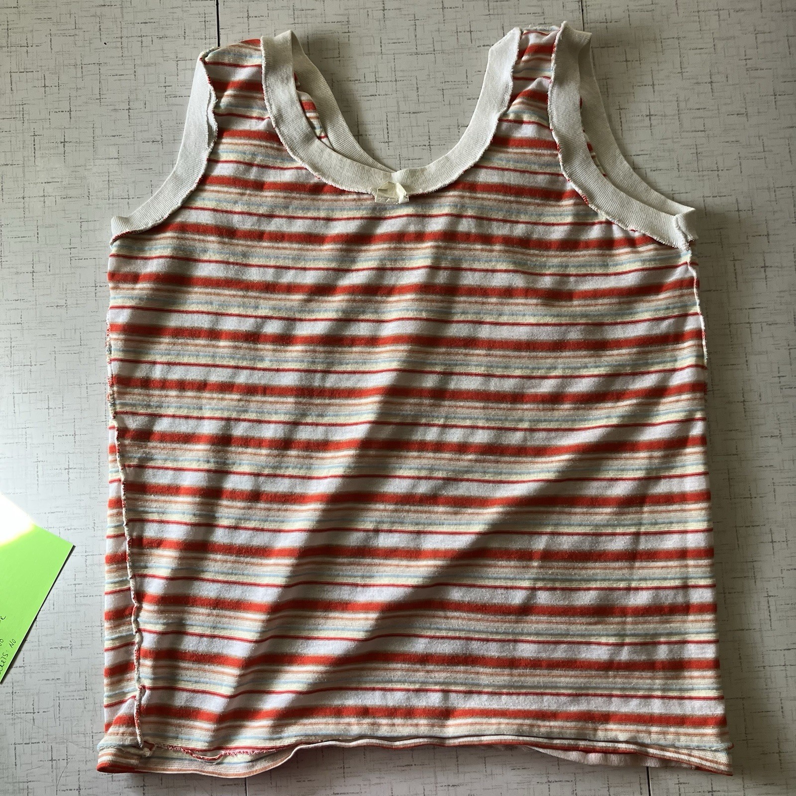 Knit Tank 60s Vintage Cotton Blend Wonder Years Vibe Size 42