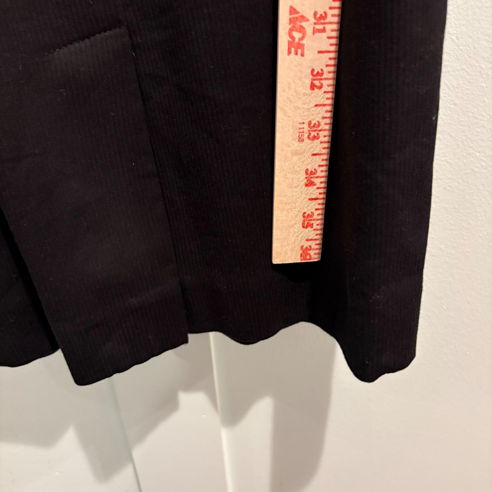 Vintage Lillie Rubin Black Sheath Dress Women Small Mod Minimalist Cocktail USA