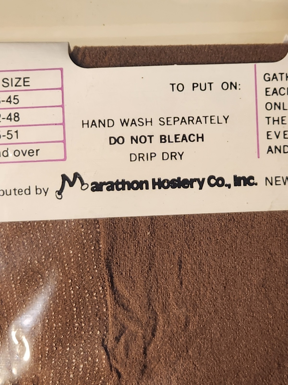 Vintage Marathon Turbo 7 Women’s Nylon Size 4X Hips 48″-60″ Taupe Sealed Package