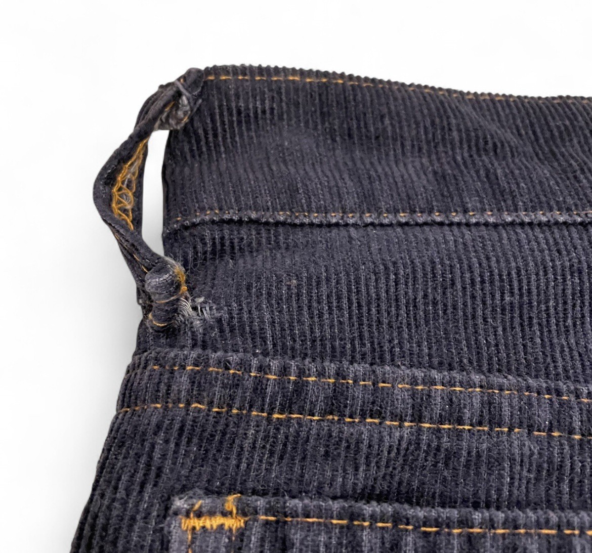 Vintage 70s Levis Orange Tab 716 Student Blue Corduroy Pants 28×32