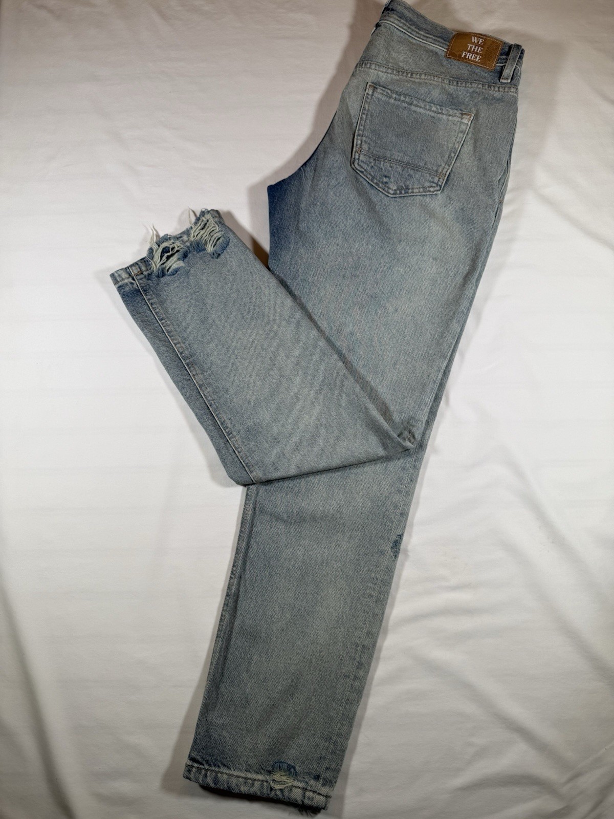 VTG Free People We The Free Jeans Womens Sz 29 – Mid Rise Hippie Button Fly