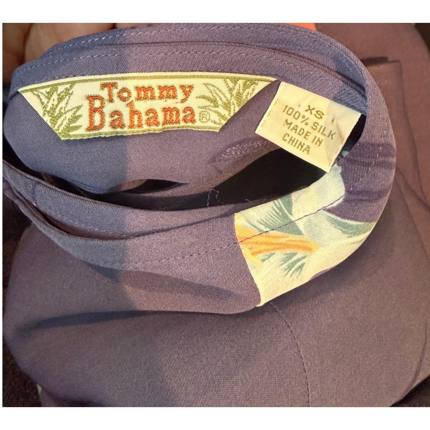 VTG Tommy Bahama 100% Silk Hibiscus Full Wrap S-XS Cruise Resort Beachy