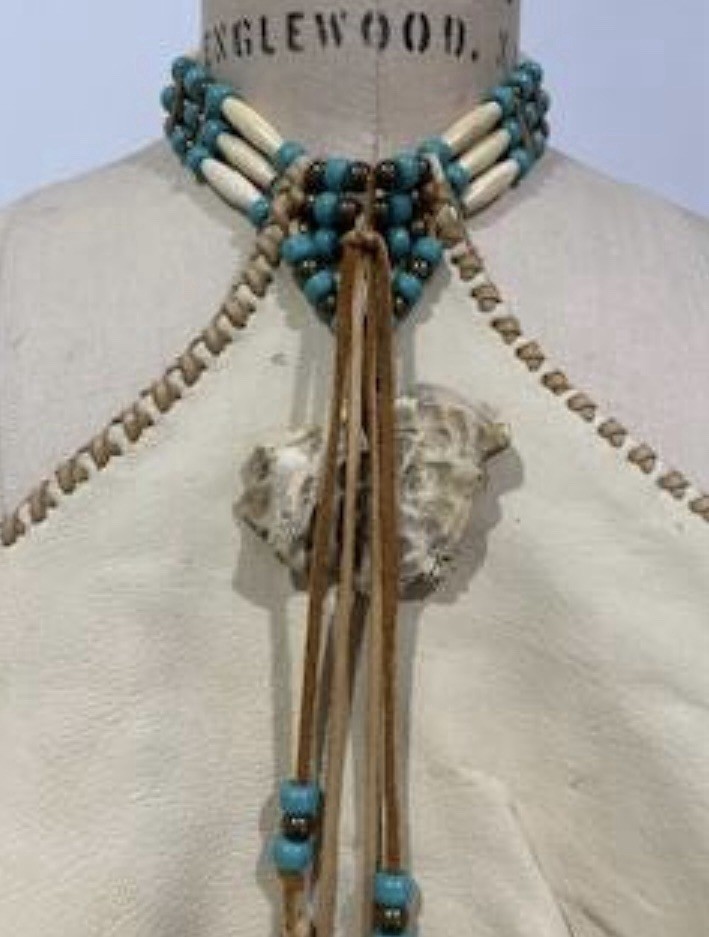 Artisan Handmade Leather Halter Top Hippie Biker Motorcycle RocknRoll Festival