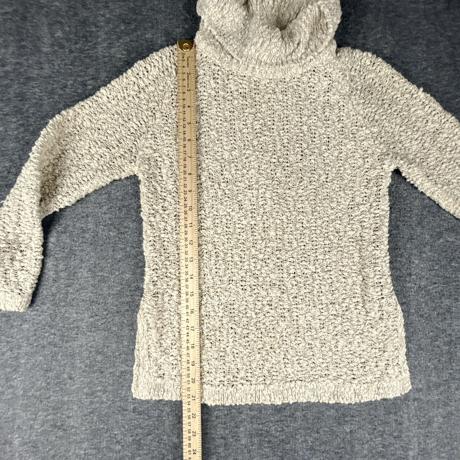 Vintage Pallas Hand Loomed Sweater Womens XS Linen Blend Crochet Made in Ireland