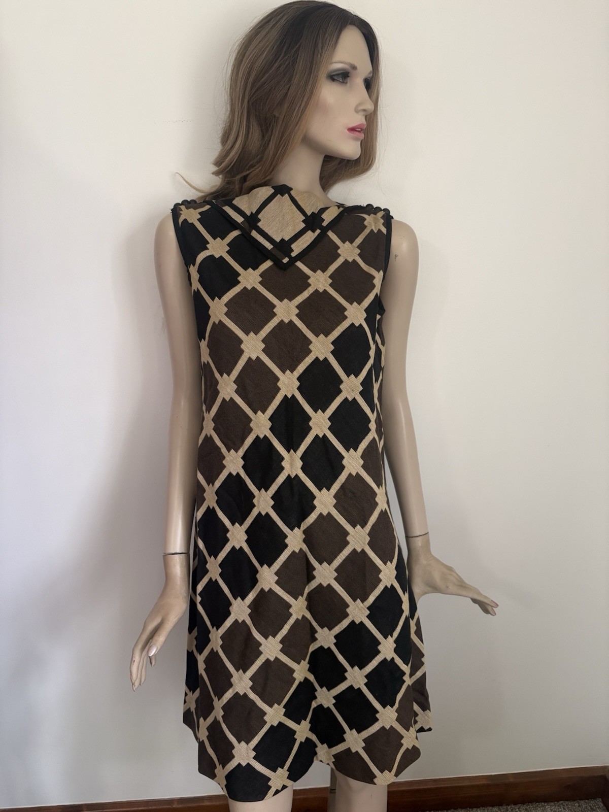 Mod Iconic Vintage 1960s 70s Women’s High Fashion Dress Bleeker at