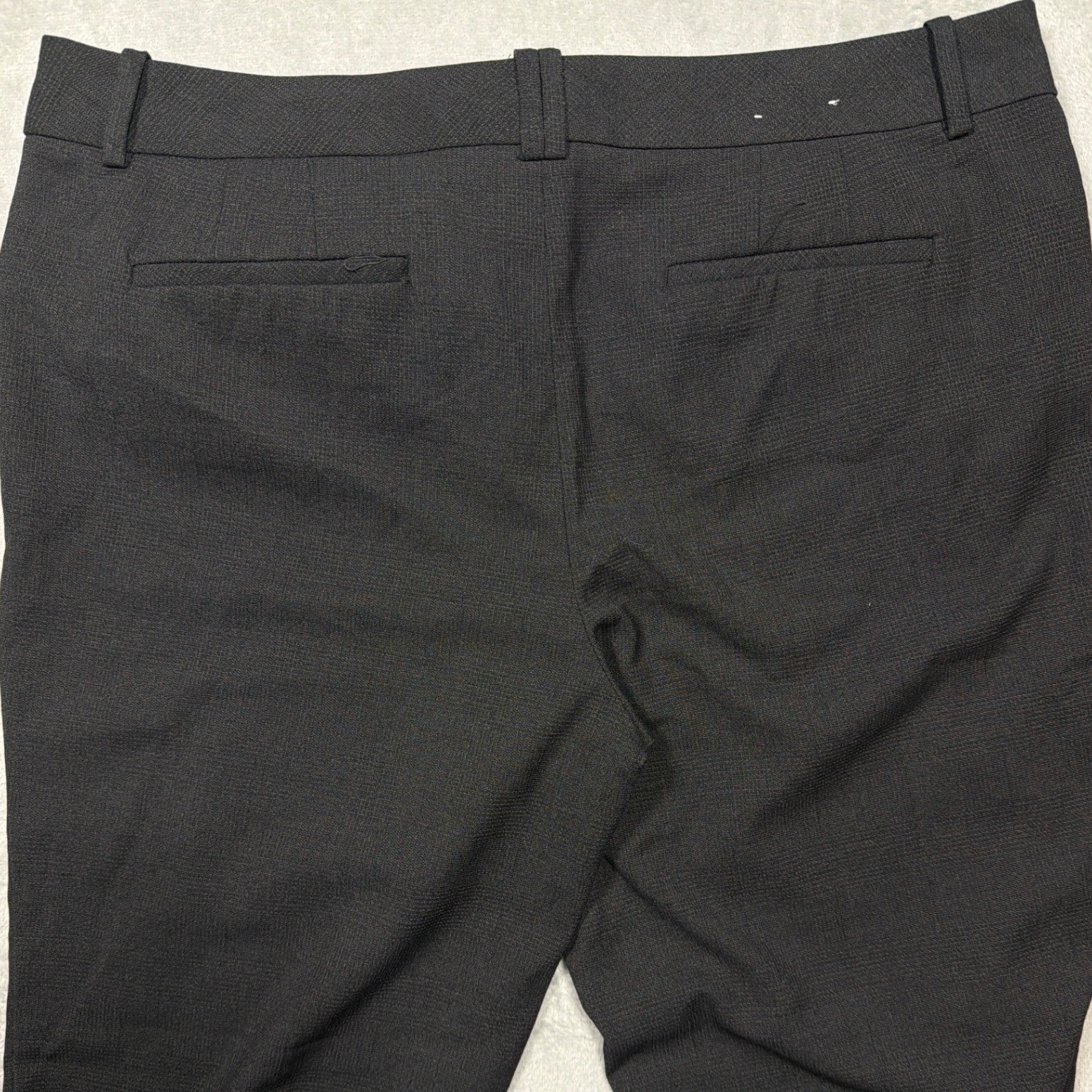 Calvin Klein Charcoal Gray Rayon Blend Straight Leg Dress Pants Size 14 XL