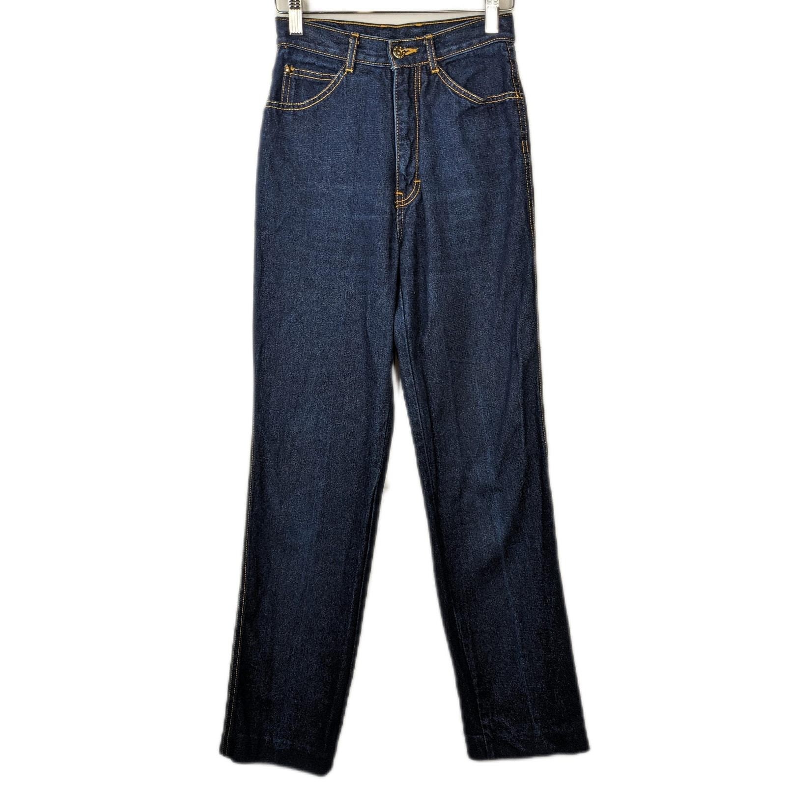 Vintage 70s Brittania jeans dark wash high waisted jeans Star pocket