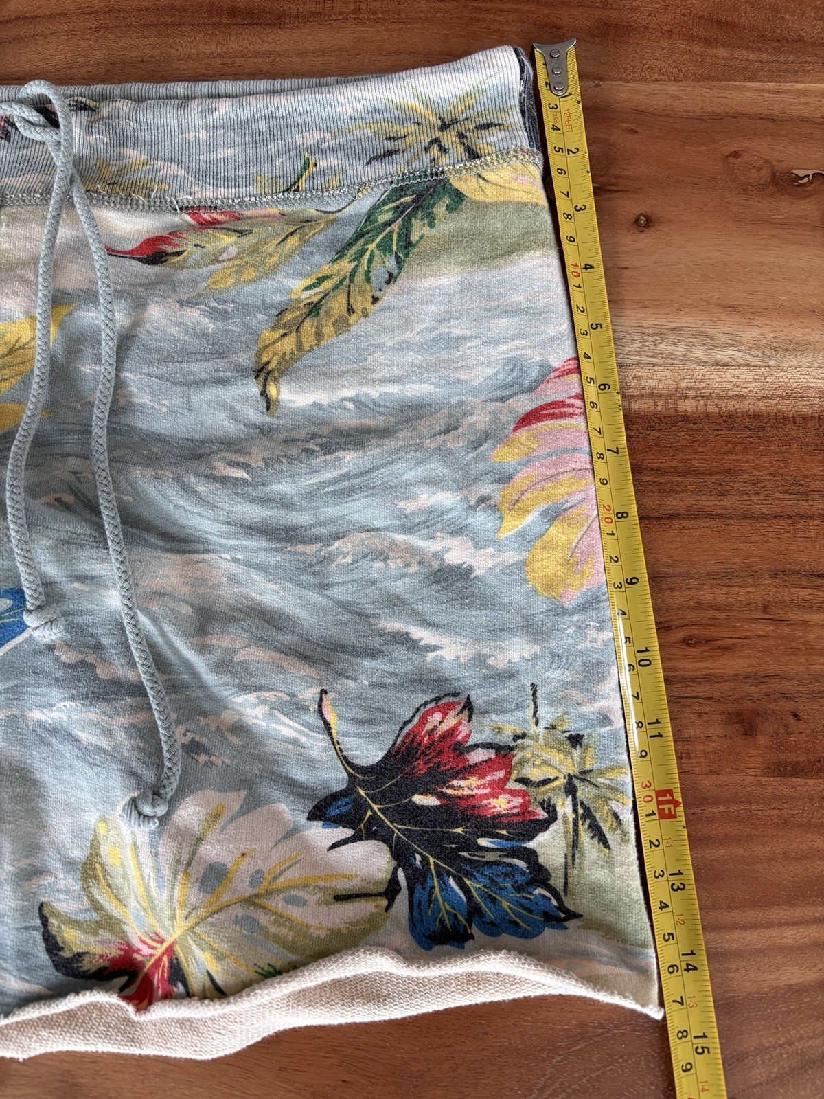 Vintage Y2K LUCKY BRAND Hawaiian Floral Sweat Shorts French Terry Sz XS!