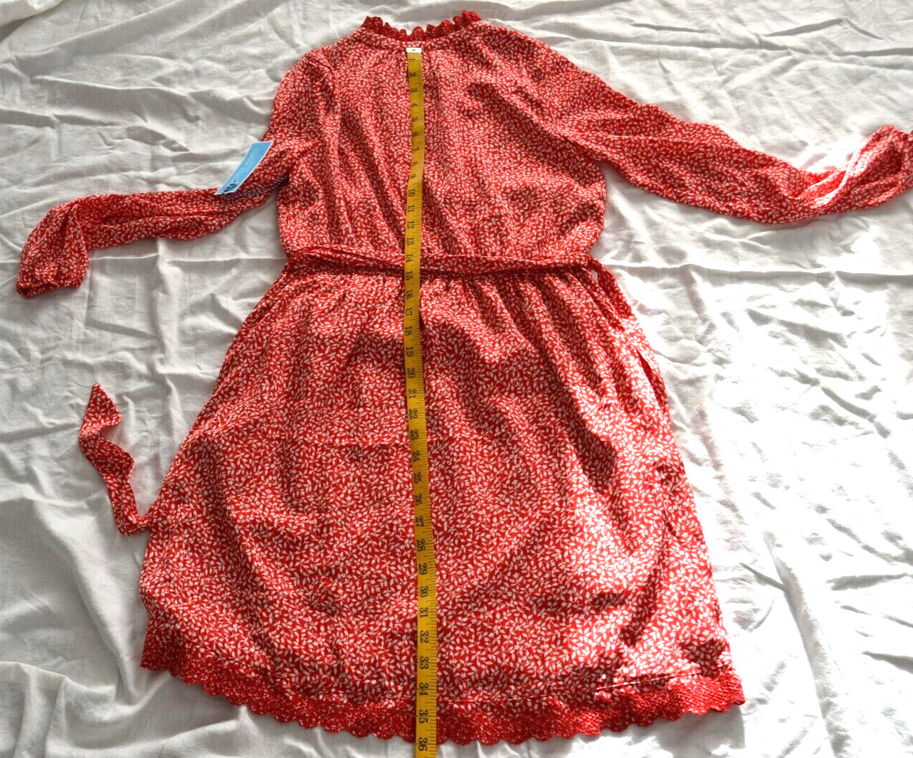 DRAPER JAMES Button Front Shirt Dress RED/CREAM Size S Vintage Fully Lined NWT