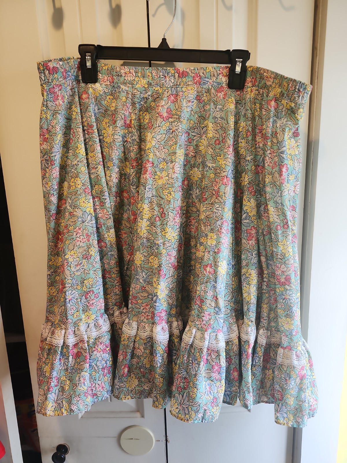 Partners Please! Malco Modes Square Dance Skirt Floral Multicolor Size Large