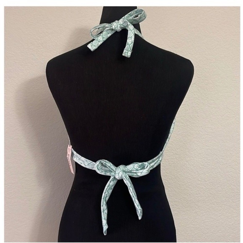 Victoria’s Secret Bikini Set Top XL Bottom L -Mint Green Seashell High Waist New