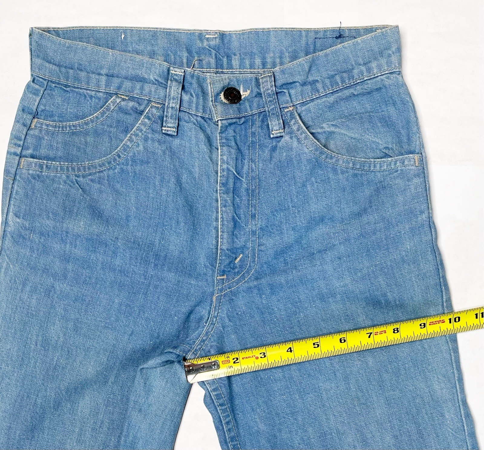 【RARE】Vintage 1978 Levi’s ✤ Fresh Produce Bell Bottom Orange Tab Jeans Fit 27×32