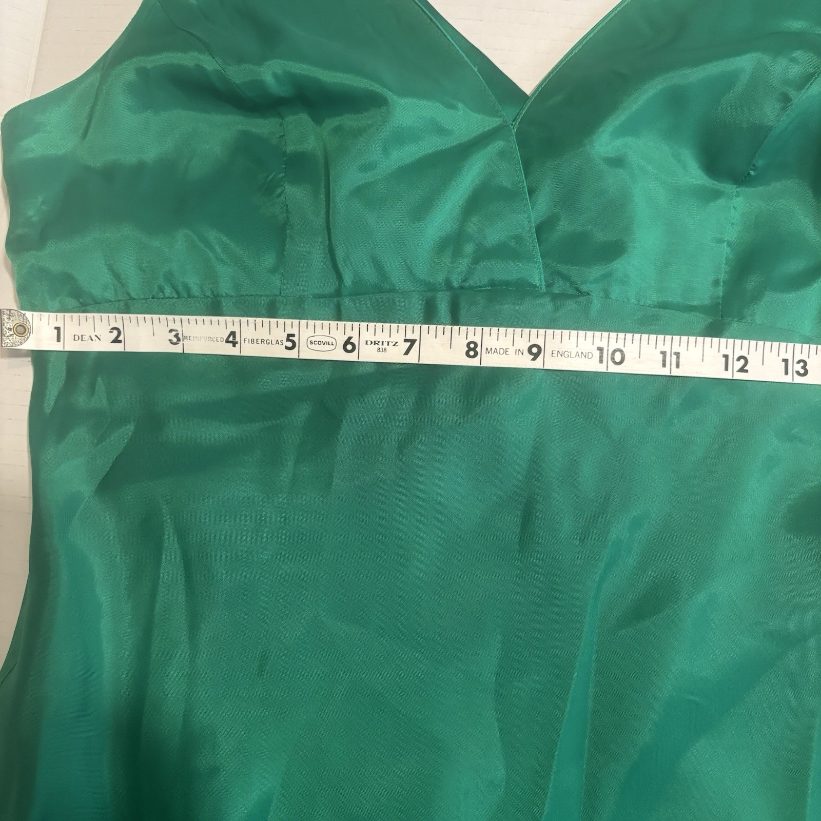 Cachet, Vintage , Green Dress , Silk, Refer To Pics For Inf And Measurements.