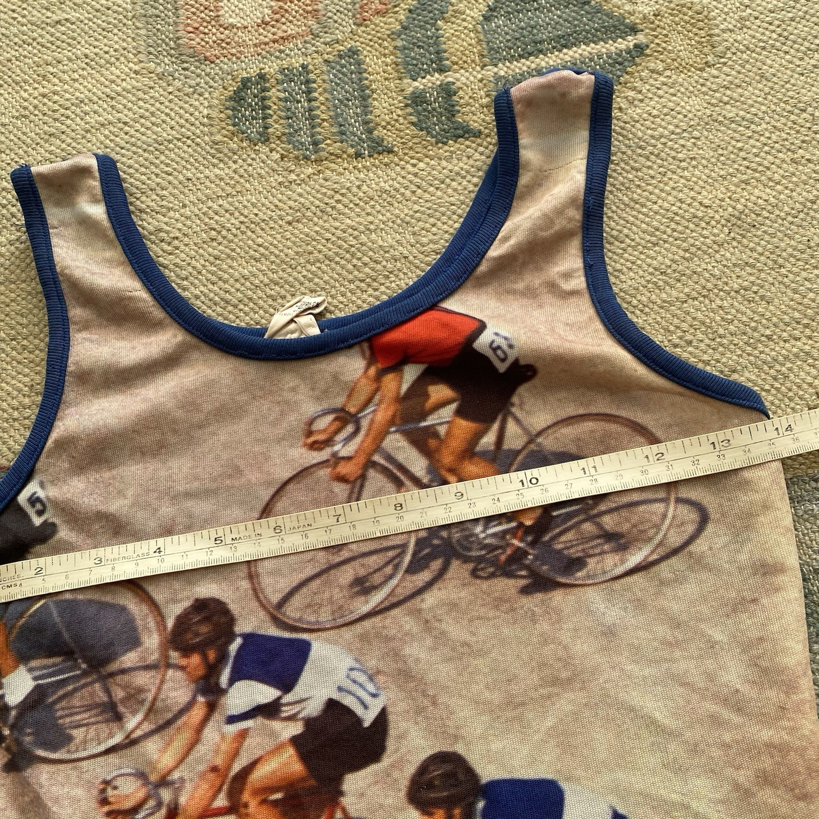 60s Esprit by Campus Tank Top Vintage Kids Size Bicycle Cyclist Bike Race XS S