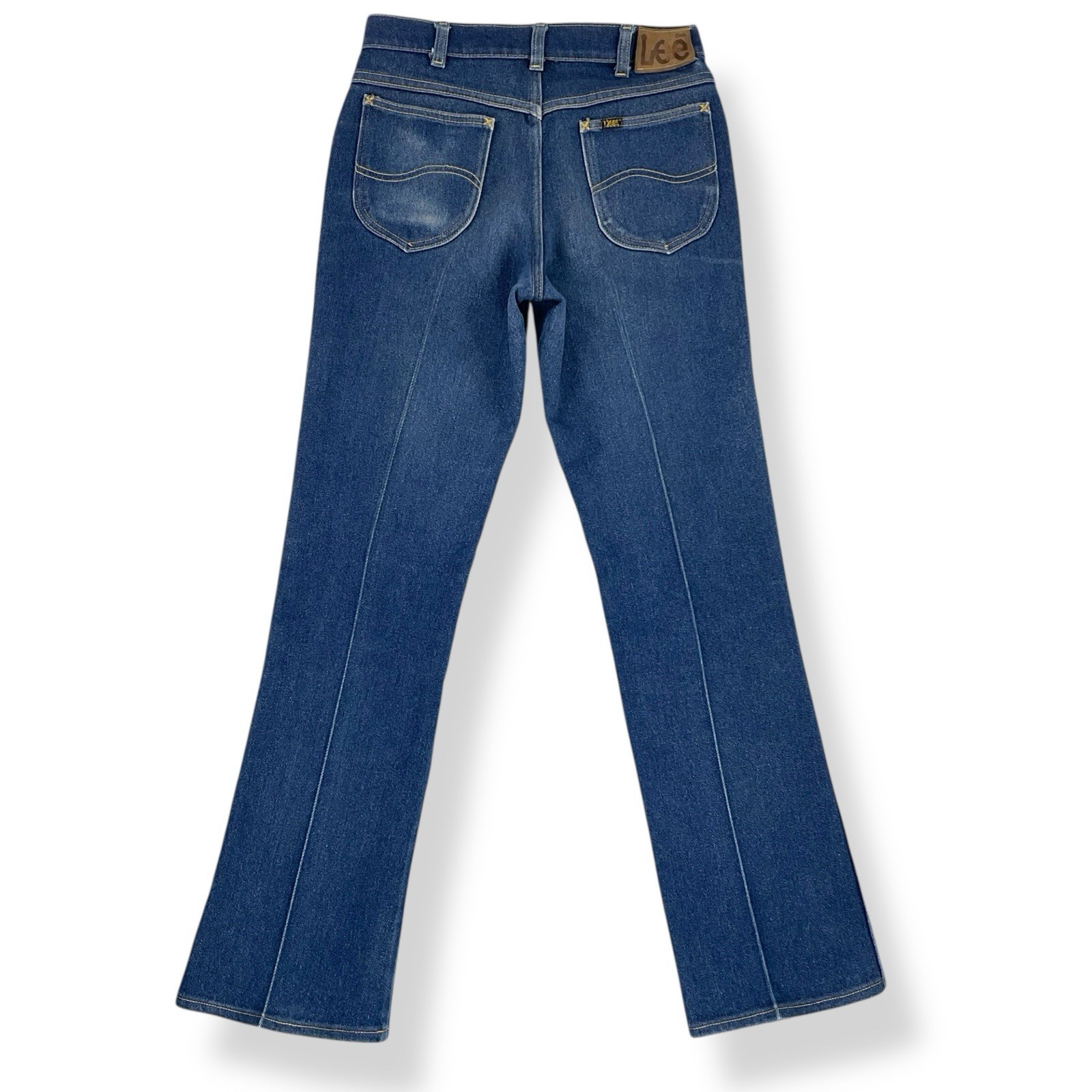 Lee Jeans Women 28×31 Blue Straight Boot Cotton 60s 70s USA Talon 42