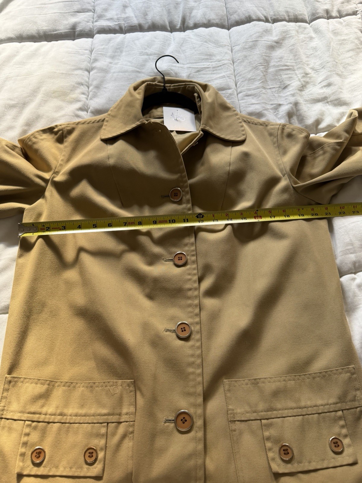 Celanese Fortrel 60s 70s Vintage Women’s Trench Coat Khaki