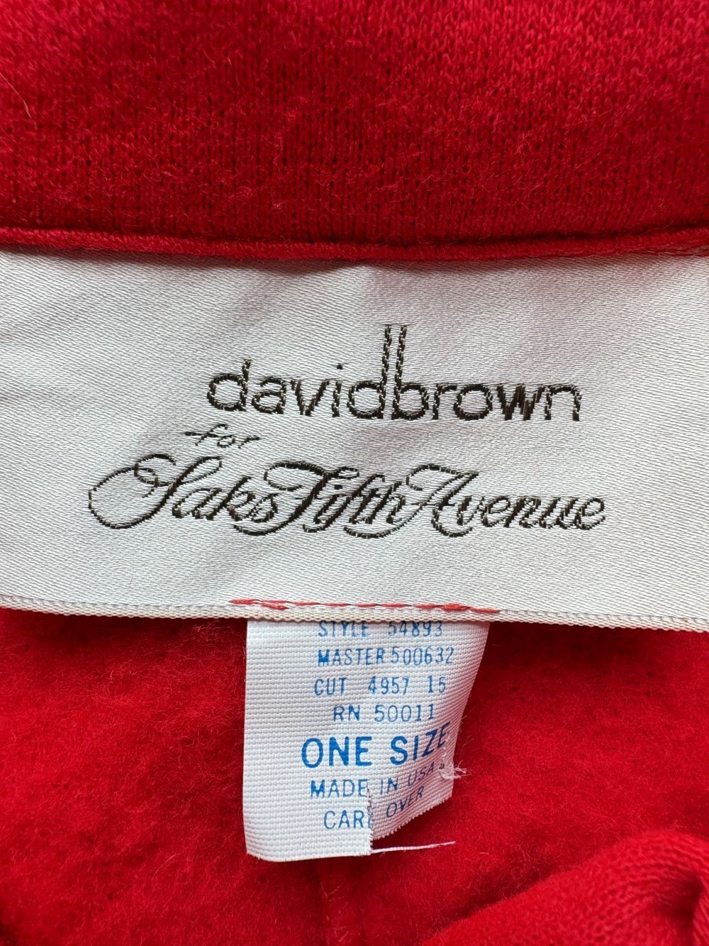 vintage 70s caftan dress David Brown red fleece draped disco batwing dolman maxi