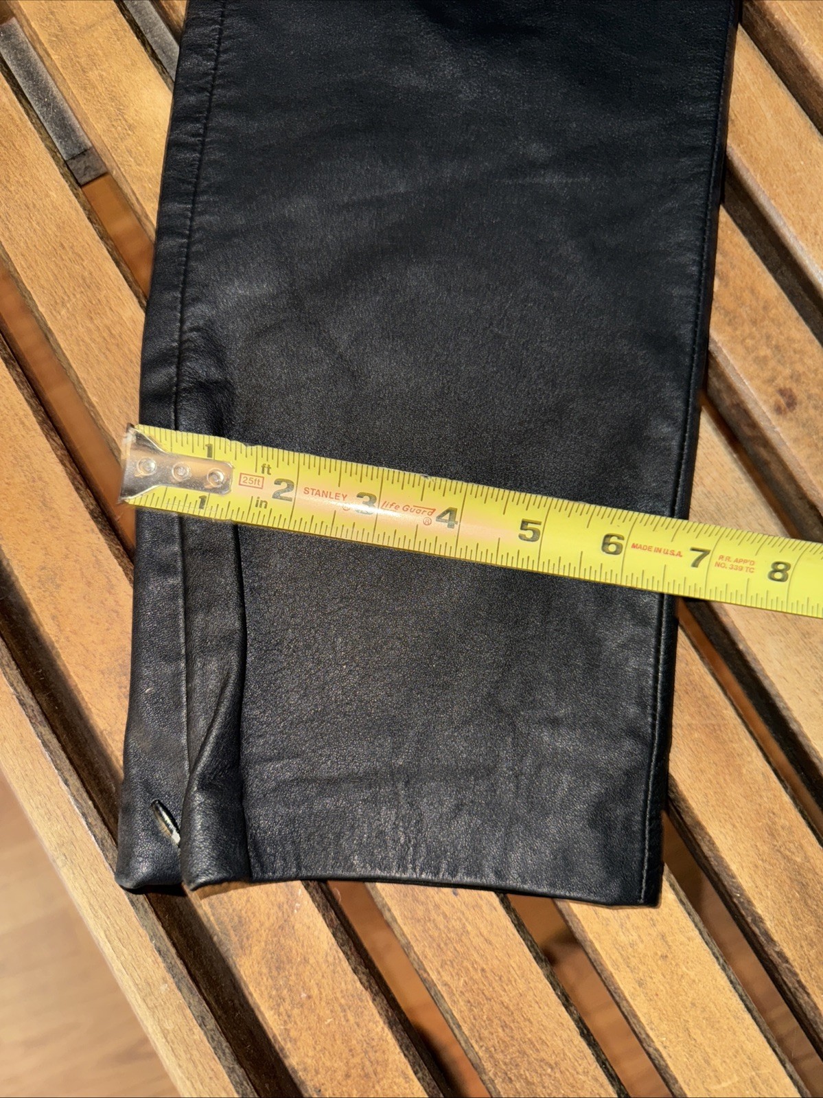 Vintage 80’s Diesel Black Leather ETICHETTA Pants No Pockets Size M
