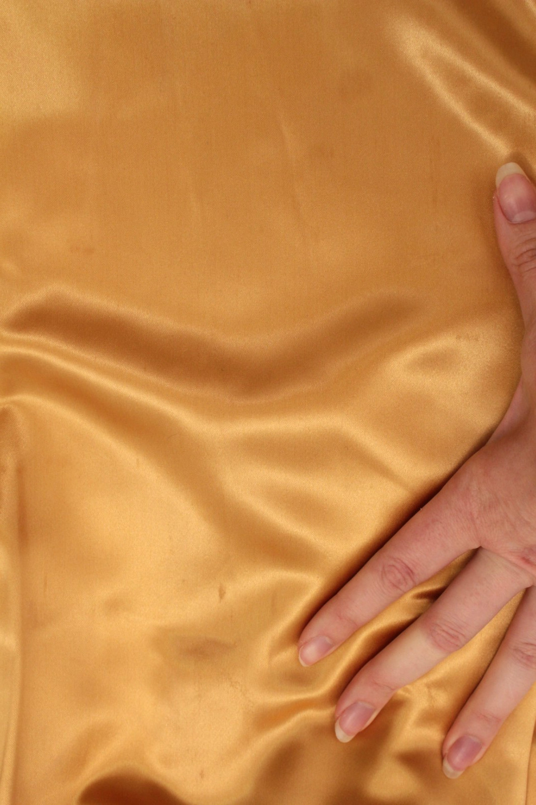 Vtg Women’s 40s Yellow Gold Formal Satin Gown Sz XS/S 1940s Party Prom Dress