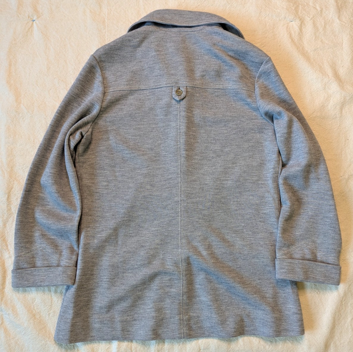 Catalina California Vintage 60s 70s Women’s Gray Knit Chore Shacket Size 14 USA