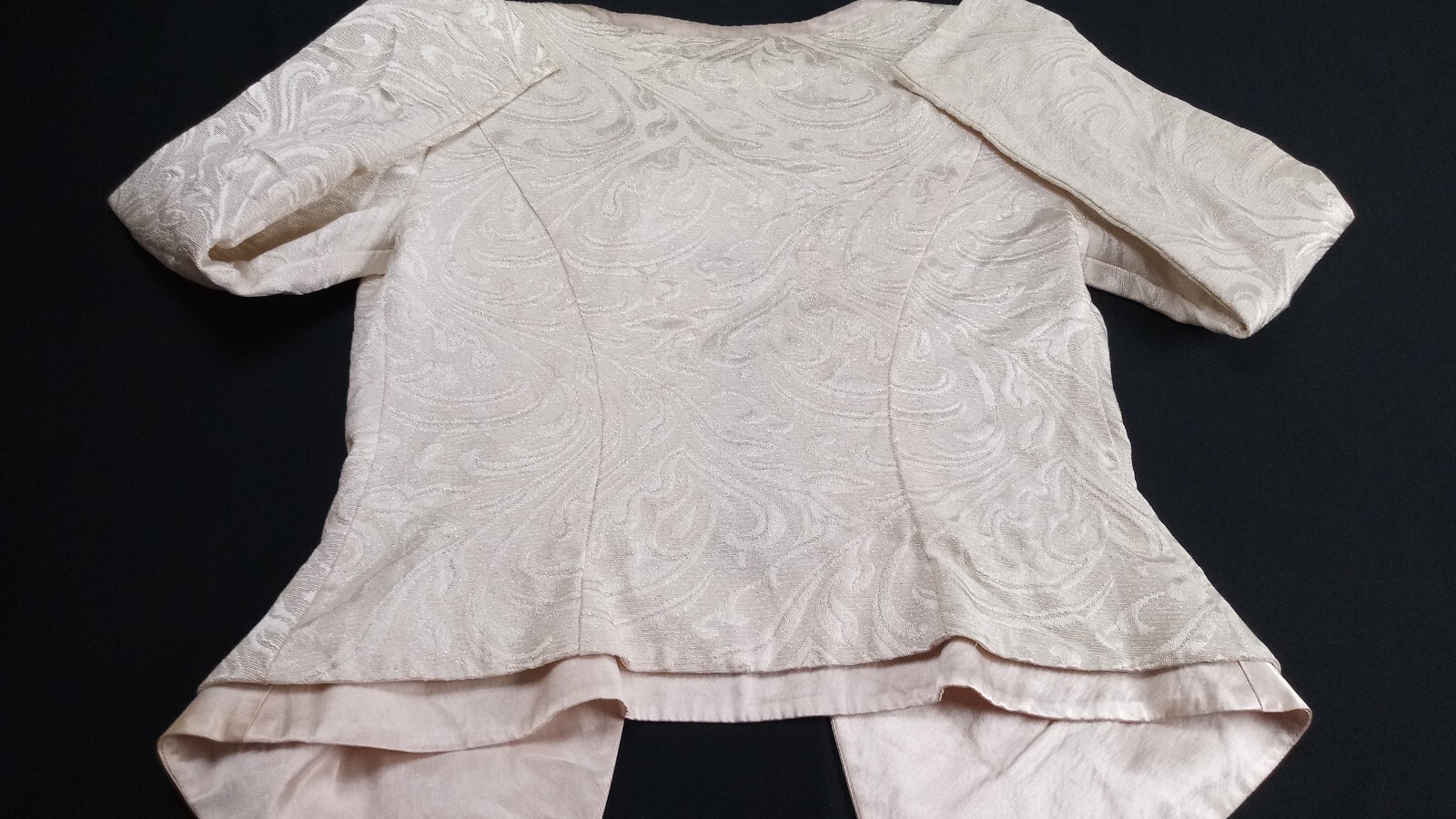 Vintage Cachet by Bari Protas Women’s Ivory Tapestry Elegant Suit Sz 10 Set 2pc