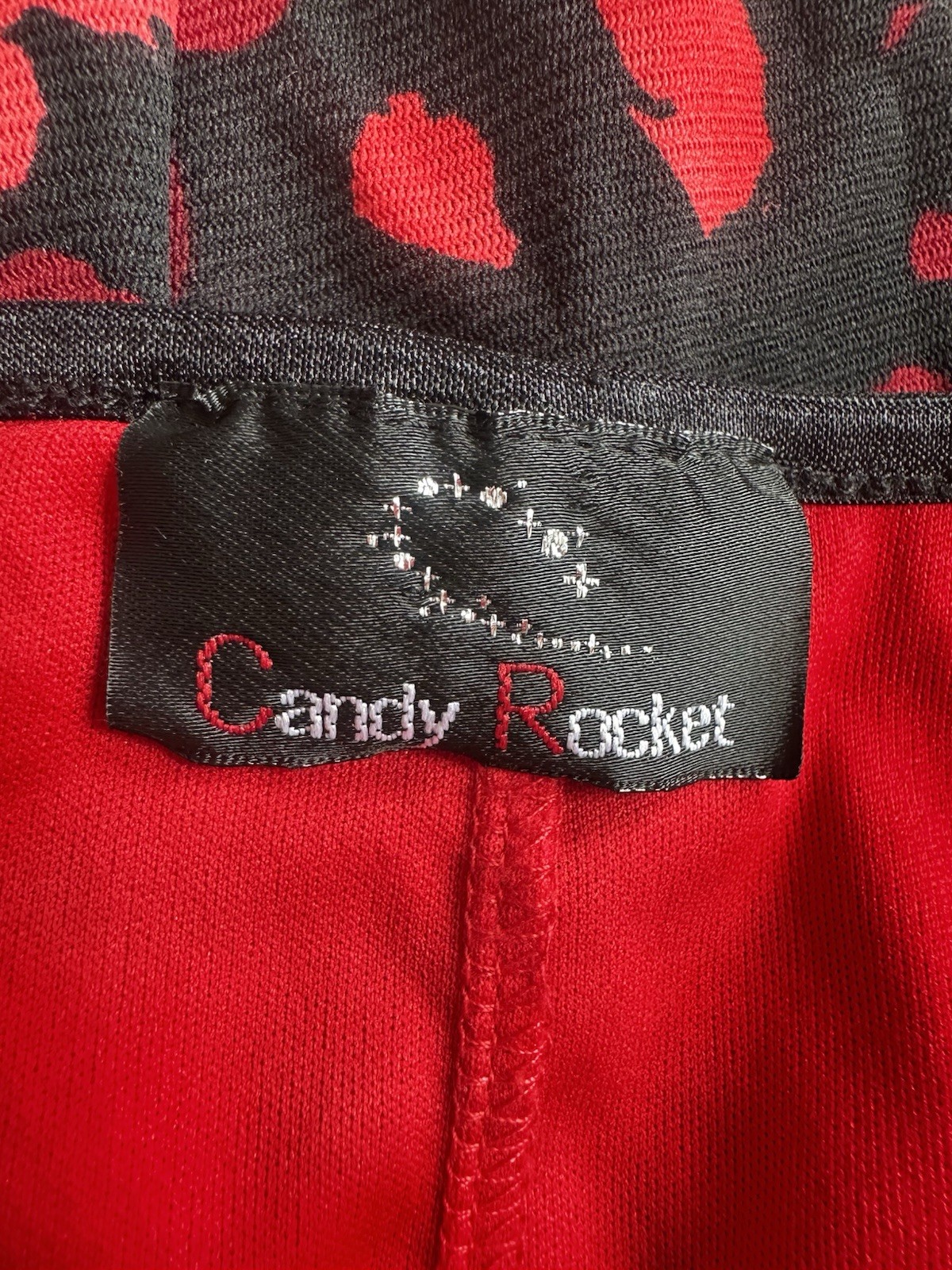 Y2k 90’s Rampage Candy Rocket Red Rose Milkmaid Mini Dress Size Medium